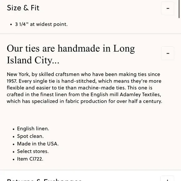 J.Crew English linen tie - Picture 2 of 4